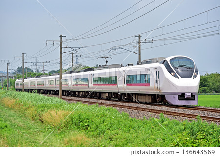 Joban Line Iwama-Hatori JR East E657 series K13 formation (Katsuta) Hitachi Tokiwa 136643569