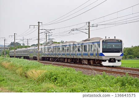 Joban Line Iwama-Hatori JR East E531 series K406 (Katsuta) 136643575