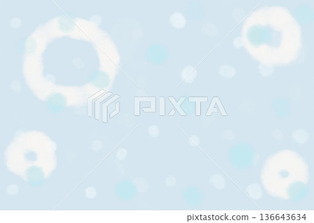 庫存插圖：柔和的日式淺藍色抽象圖案（雨雪景象） 136643634