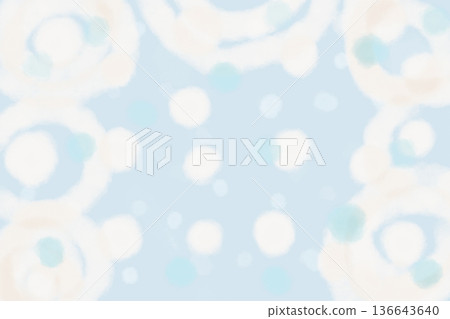 庫存插圖：柔和的日式淺藍色抽象圖案（雨雪景象） 136643640