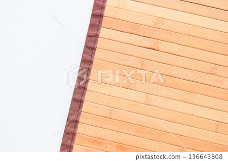 brown wood mat texture isolated on white background brown wood mat texture isolated on white background 136643808
