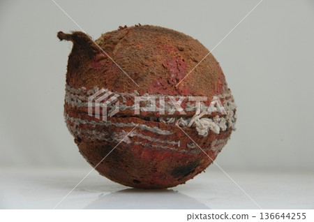 Old Cricket Ball 136644255