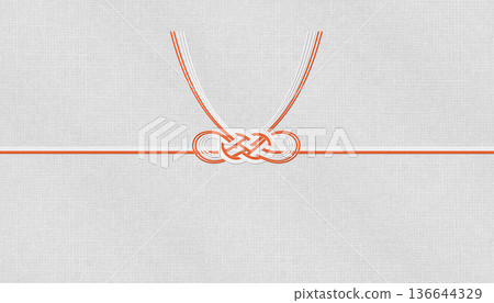 時尚現代的日本和紙以及「花柳淡路結」水引，適用於慶祝活動和喜慶場合。 136644329