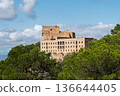 Picturesque hilltop monastery in Mallorica, Spain A serene travel destination for tourists. 136644405