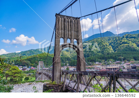 （長野縣）桃助橋，國家指定重要文化財產，秋季 136646592