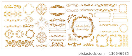 Antique frame set Antique frame set 136646985