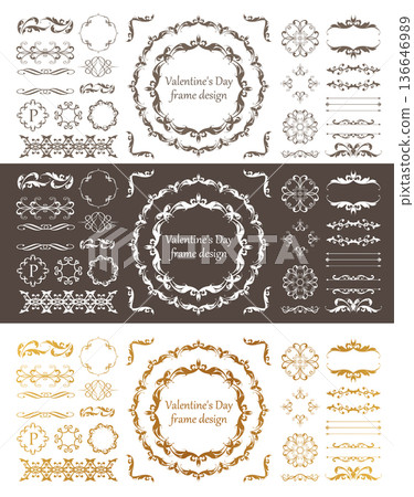 Antique frame set 136646989