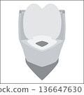 toilet isolated on white background 136647630