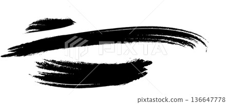 手繪日式墨水筆觸 136647778