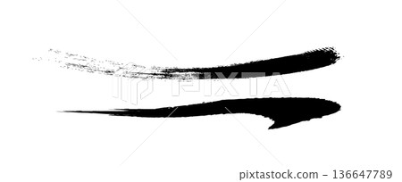 手繪日式墨水筆觸 手繪日式墨水筆觸 136647789