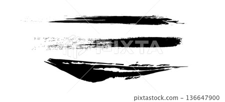 手繪日式墨水筆觸 手繪日式墨水筆觸 136647900