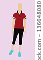 Vector illustration of mannequin 136648080