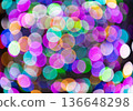 Blur bokeh backdrop. Abstract unfocused colorful background with nobody. Defocused blur color. Bokeh colorful Xmas. Blurred bokeh background. Defocused colorful abstraction 136648298