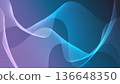 Modern Blue Abstract Wave Background with Smooth Gradient Shapes 136648350
