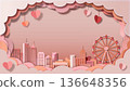 cityscape, hearts, background 136648356