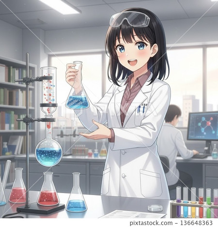 年輕的女士去實驗 136648363
