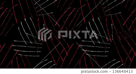 Abstract vector background of thin white and red diagonal strokes forming a chaotic web on a dark surface, creating a dynamic modern texture. Abstract vector background of thin white and red diagonal strokes forming a chaotic web on a dark surface, creating a dynamic modern texture. 136648413