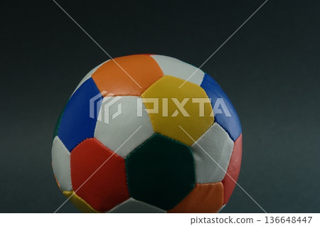 Multi color Balls closeup 136648447