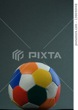 Multi color Balls closeup 136648448