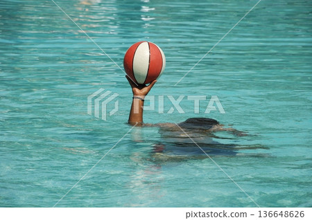 Football in the Swimming pool 136648626