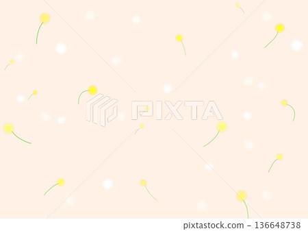 A background of dancing yellow flowers 136648738