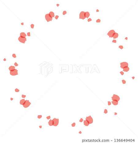 母親節透明康乃馨系列 | 康乃馨花環 136649404