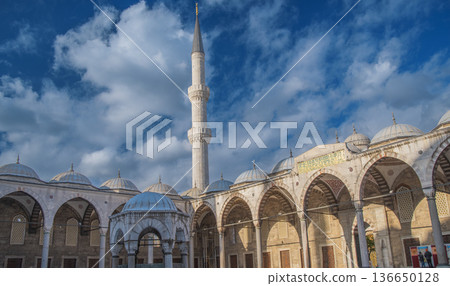 Blue Mosque in Istanbul. Blue Mosque in Istanbul. 136650128