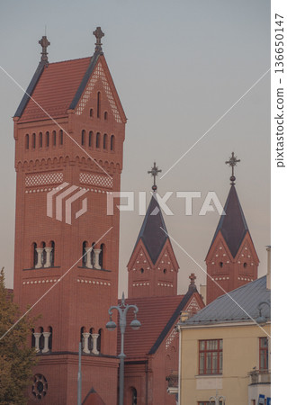 The Red Church is a symbol of the city of Minsk. Belarus The Red Church is a symbol of the city of Minsk. Belarus 136650147