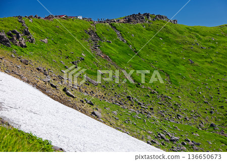 Mihamagoya seen from the hiking trail of Mount Chokai's Kisakataguchi course 136650673