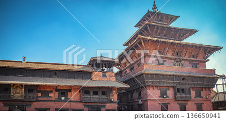 Nepalese Buddhist Temples in Kathmandu Nepalese Buddhist Temples in Kathmandu 136650941