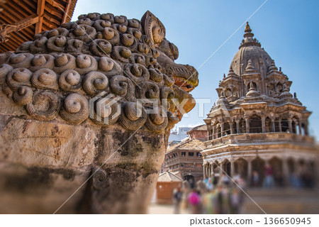 Nepalese Buddhist Temples in Kathmandu Nepalese Buddhist Temples in Kathmandu 136650945