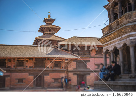 Nepalese Buddhist Temples in Kathmandu 136650946