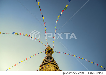 Nepalese Buddhist Temples in Kathmandu Nepalese Buddhist Temples in Kathmandu 136650951