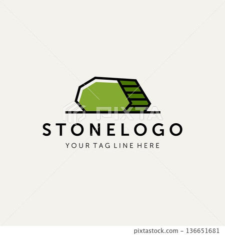 stone logo symbol template vector illustration design stone logo symbol template vector illustration design 136651681