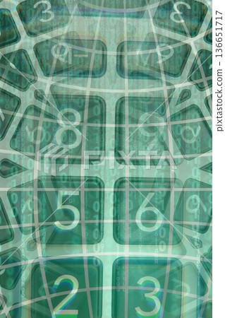 Abstract Financial Numbers Background.A distorted, view of calculator keys. A powerful visual concept for finance, economy, data, and complex mathematical calculations. Abstract Financial Numbers Background.A distorted, view of calculator keys. A powerful visual concept for finance, economy, data, and complex mathematical calculations. 136651717