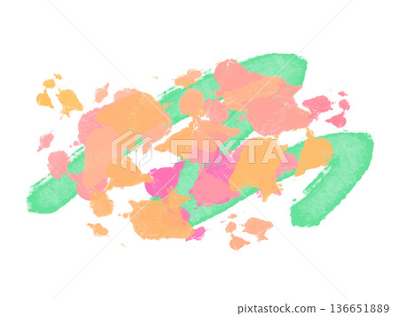 流行多彩墨水抽象背景框,橙綠色 流行多彩墨水抽象背景框,橙綠色 136651889