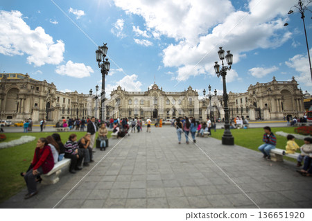 Plaza de Armas in Lima 136651920