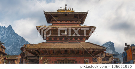 Forbidden City in the Mountains of   China 136651950