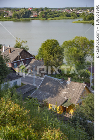 ancient city of Braslav on the lakes in Belarus. ancient city of Braslav on the lakes in Belarus. 136651960