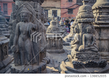 Nepalese Buddhist Temples in Kathmandu 136652035