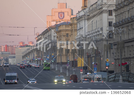 Morning in Minsk, Belarus 136652068