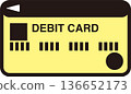 Credit card and debit card illustration set. Cashless payment, bank account, finance image material 136652173