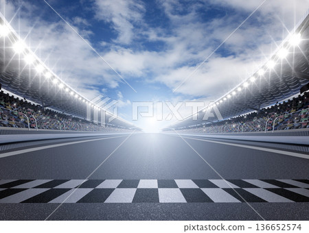 racetrack, stadium, track 136652574