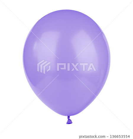 purple balloon isolated on white background purple balloon isolated on white background 136653554