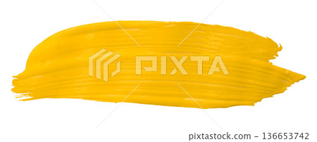 yellow brush isolated on transparent background yellow brush watercolor yellow brush isolated on transparent background yellow brush watercolor 136653742