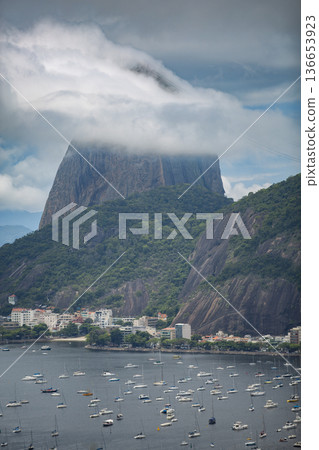 Sugarloaf Mountain in Rio de Janeiro. Sugarloaf Mountain in Rio de Janeiro. 136653923