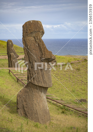 Statues on Easter Island Statues on Easter Island 136653939
