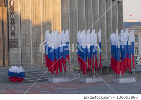 tank near the building of the presidential administration of the Republic of Belarus 136653960
