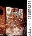 Traditional religious murals in Nepal (photographed in 1989) 136654246