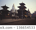 Historic Temple Square in Patan, Nepal (photographed in 1989) 136654533